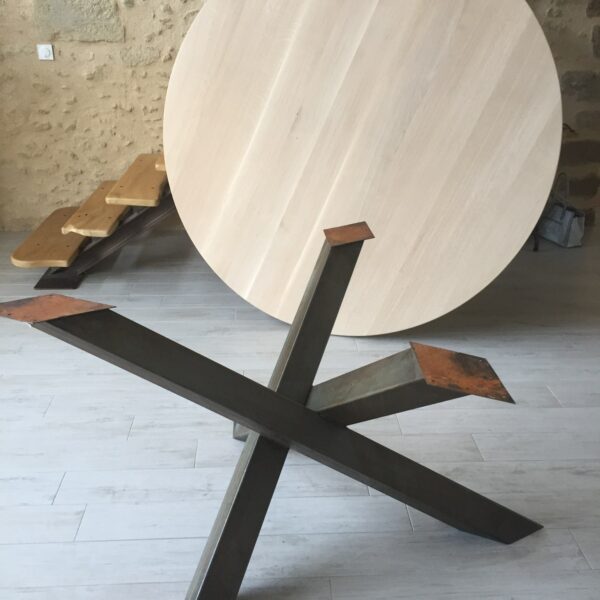 Pied de table métal vielli (2)